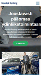 Mobile Screenshot of nordiskrenting.fi